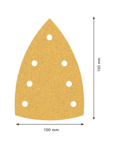 Papel de Lija Bosch Experto C470 Grano 60 10 Piezas 100x150 mm