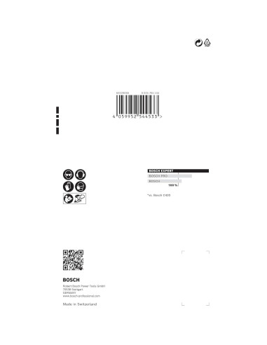 Papel de Lija Bosch Experto C470 Grano 60 10 Piezas 100x150 mm