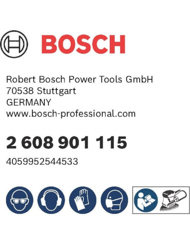 Papel de Lija Bosch Experto C470 Grano 60 10 Piezas 100x150 mm