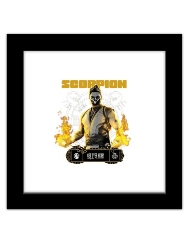 Arte de Pared enmarcado Trends International Mortal Kombat Scorpion 30.48 cm