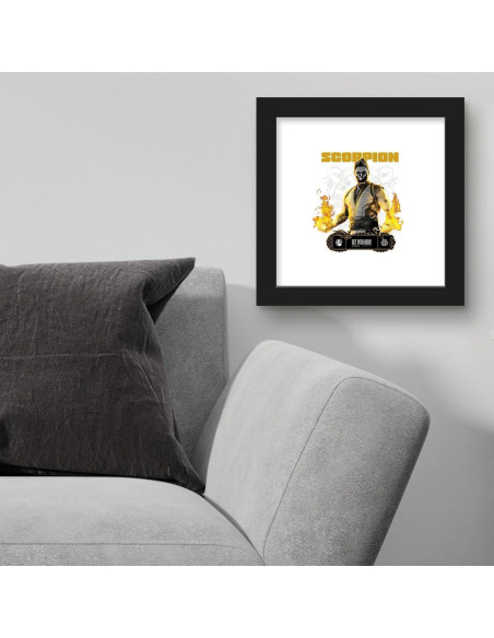Arte de Pared enmarcado Trends International Mortal Kombat Scorpion 30.48 cm