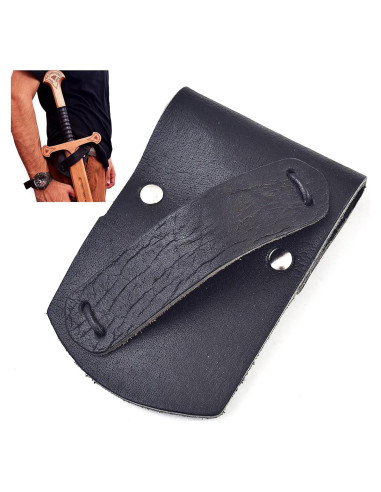Frog de espada diestro Armory Replicas cuero negro 8.26 cm