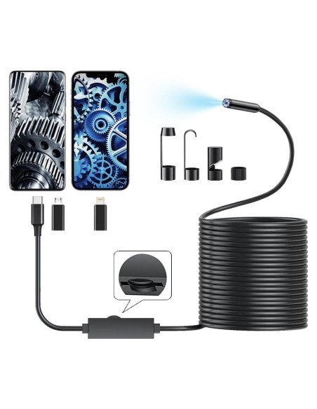 Cámara Endoscópica 5m Matrixcamp HD 1920P IP67 para iPhone/Android