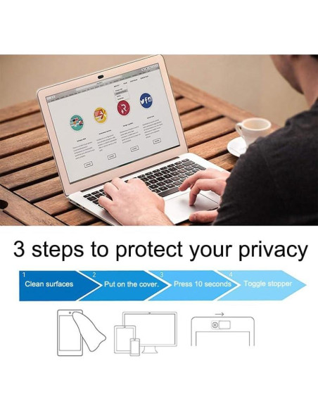 Cubierta de Webcam XINGLT para MacBook Pro A1707 - 3 Pcs