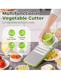 Cortador de Verduras Multifuncional Moonboat QCQ-01 Acero Inoxidable 2