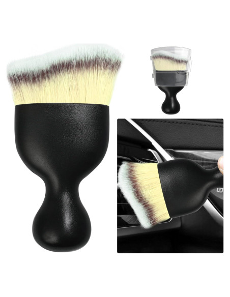 Cepillo de Detalle de Auto Ziciner con Cerdas Suaves Beige