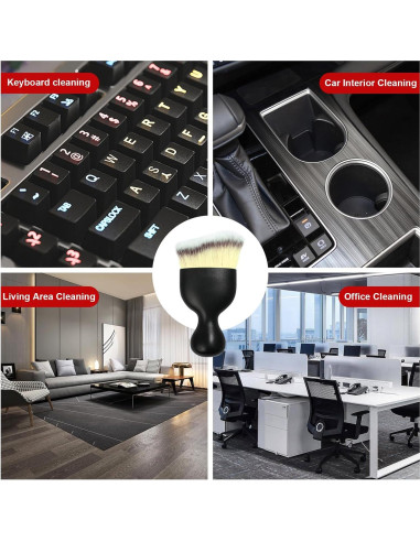 Cepillo de Detalle de Auto Ziciner con Cerdas Suaves Beige