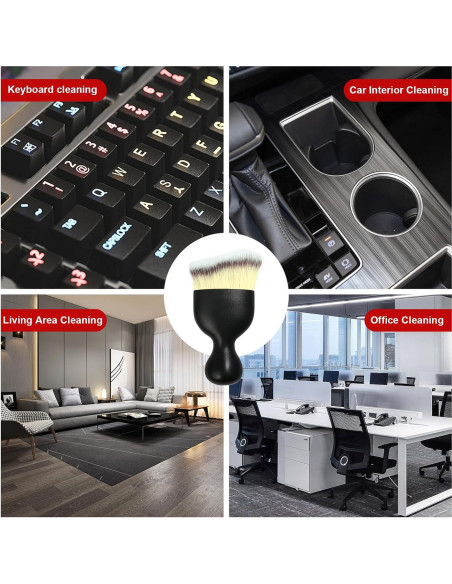 Cepillo de Detalle de Auto Ziciner con Cerdas Suaves Beige