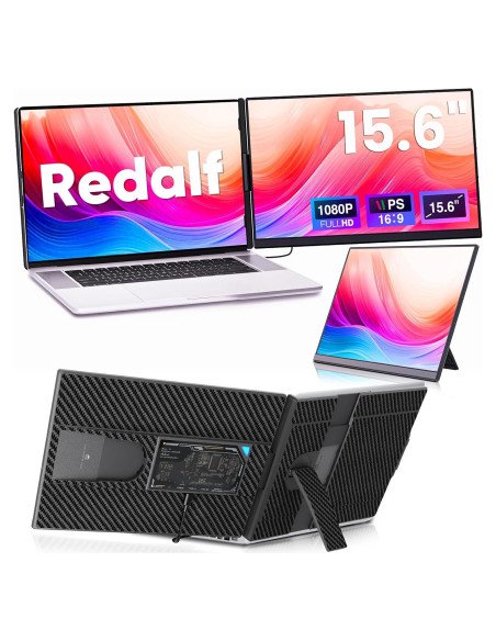 Extensor de Pantalla Doble Redalf 15.6" FHD 1080P para Laptop Extensor de Pantalla Doble Redalf 15.6" FHD 1080P para Laptop