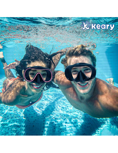 Gafas de natación Keary Adult Swim con cubierta nasal - Unisex
