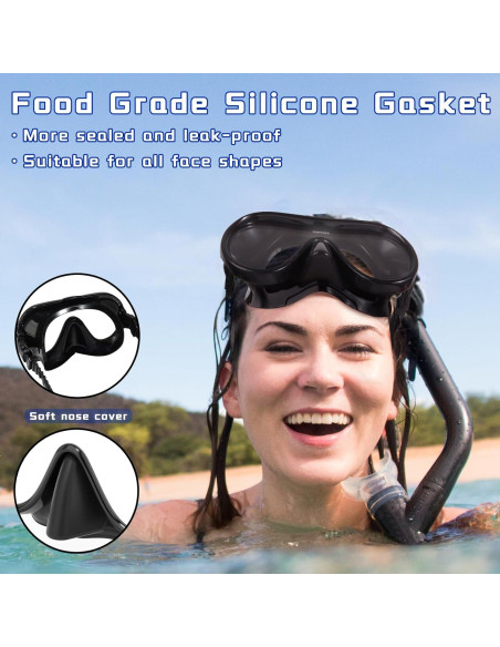 Gafas de natación Keary Adult Swim con cubierta nasal - Unisex Gafas de natación Keary Adult Swim con cubierta nasal - Unisex