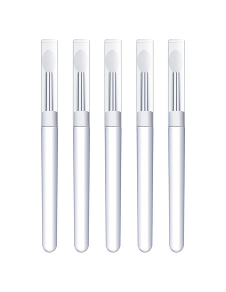 Set de 5 Pinceles de Silicona Blanca Seadiquiet para Uñas