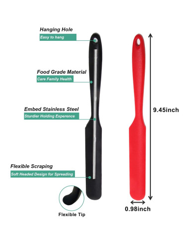 Espátulas de Silicona MOJOTORY 2 Piezas para Cocina