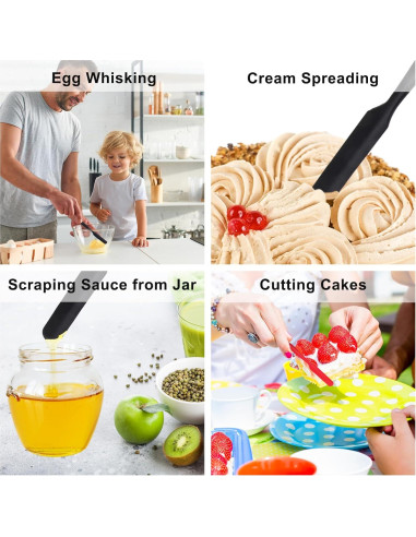 Espátulas de Silicona MOJOTORY 2 Piezas para Cocina