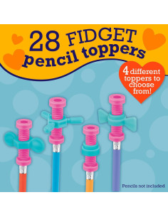 Tarjetas de San Valentín Peaceable Kingdom - 28 Adornos Fidget 2