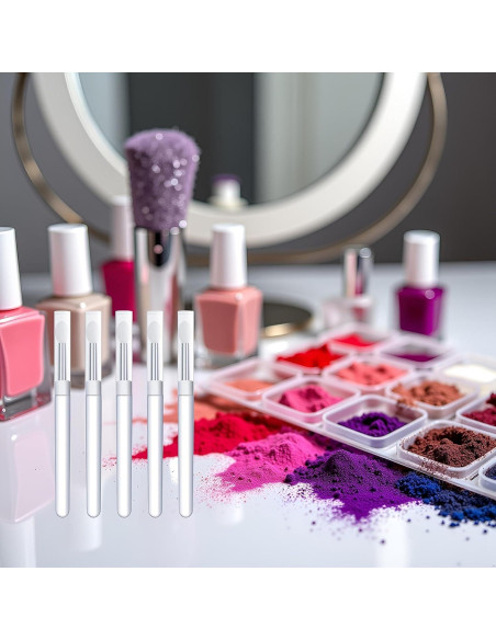 Set de 5 Pinceles de Silicona Blanca Seadiquiet para Uñas
