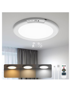 Luz de Techo Inalámbrica Wowatt 19.05cm con Sensor de Movimiento