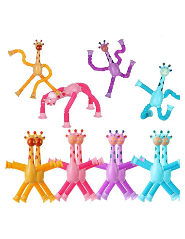 12PCS Juguetes Sensoriales Antiestrés Jirafa WUCLUD