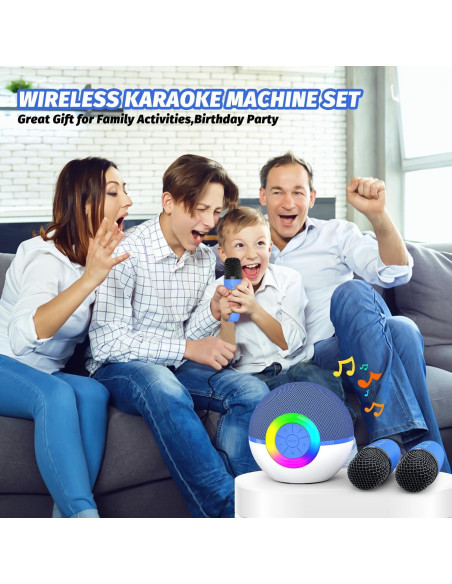 Máquina de Karaoke Mini Mgaolo T97 Bluetooth 5.3 con 2 Micrófonos