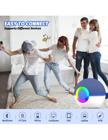 Máquina de Karaoke Mini Mgaolo T97 Bluetooth 5.3 con 2 Micrófonos