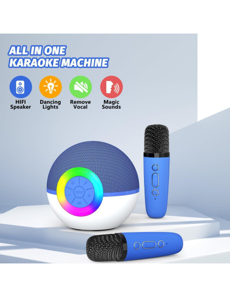 Máquina de Karaoke Mini Mgaolo T97 Bluetooth 5.3 con 2 Micrófonos
