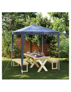 Carpa de Fiesta 2.01m x 2.01m Azul EVERSTRO Resistente UV