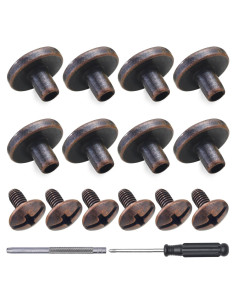 30 Sets Remaches Chicago YORANYO Cobre Antiguo para Cuero