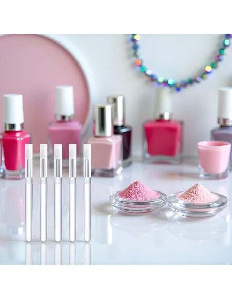 Set de 5 Pinceles de Silicona Blanca Seadiquiet para Uñas