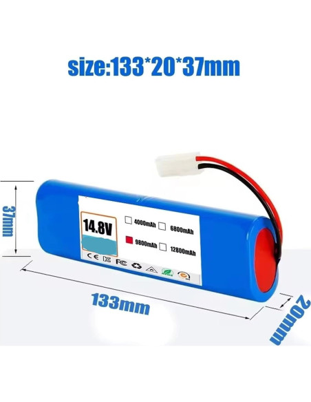 Batería Li-ion 14.4V 2600mAh para Aspiradora Robot 360 S6 Batería Li-ion 14.4V 2600mAh para Aspiradora Robot 360 S6