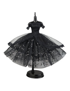 Vestido Tutu de Ballet Apatsuki para Muñeca 29cm Lentejuelas Negras