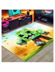 Alfombra de Juego DRVAKO 200x150 cm Antideslizante Pixel