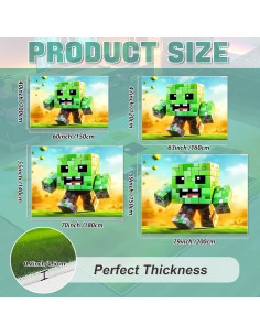 Alfombra de Juego DRVAKO 200x150 cm Antideslizante Pixel 2