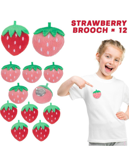 Set de Regalos de Fiesta de Cumpleaños Fresa 134 Piezas Niños