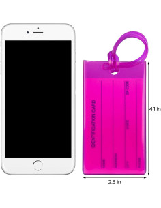 14 Etiquetas de Equipaje TravelMore Silicona PVC Colores Variados 2