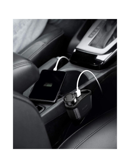 Adaptador Cargador Automóvil BESTEK 150W 2 Toma DC 2.4A USB