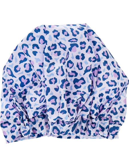 Gorro de Ducha Reutilizable Rojo por Kiss Leopardo para Niños