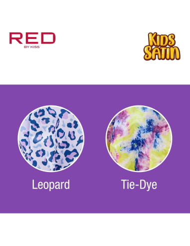 Gorro de Ducha Reutilizable Rojo por Kiss Leopardo para Niños