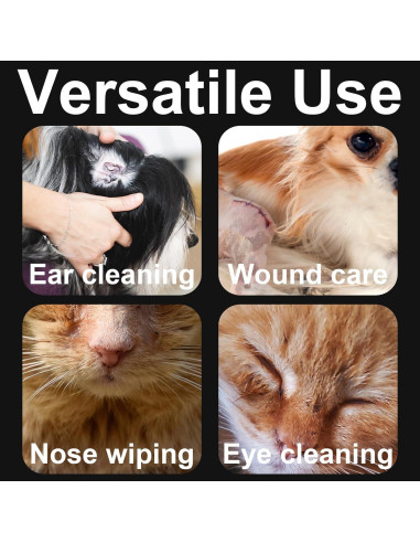 100 Bastones de Algodón Largos Egaageoi para Limpieza de Oídos