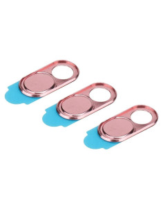 Cubierta de Webcam Zopsc Rosa Ultra Fina 3 Piezas Seguridad