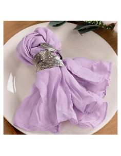 Juego de 10 Servilletas de Gasa MLMC Lila 53cm x 53cm