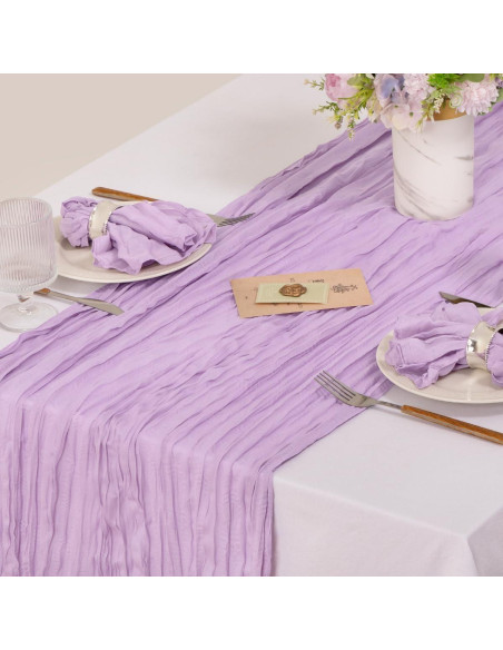 Juego de 10 Servilletas de Gasa MLMC Lila 53cm x 53cm