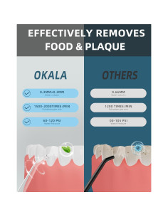 Irrigador Oral a Agua OKALA EFS 300ml IPX7 3 Modos Negro 2