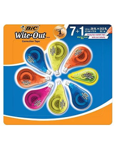 Cinta Correctora BIC Wite-Out EZ Correct 7 Unidades