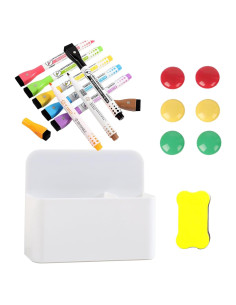 Juego de 16 Marcadores Magnéticos Czmag para Pizarra Blanca