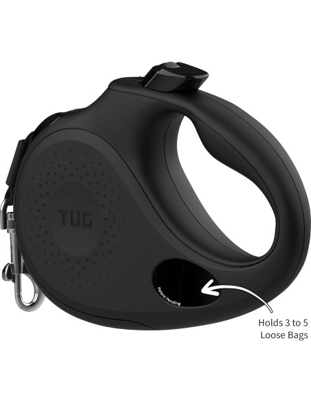 Correa Retráctil TUG Grande 4.88m Negro con Dispensador Correa Retráctil TUG Grande 4.88m Negro con Dispensador