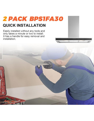 Filtro de Campana Extractora Beaquicy BPS1FA30 Aluminio 2 Piezas