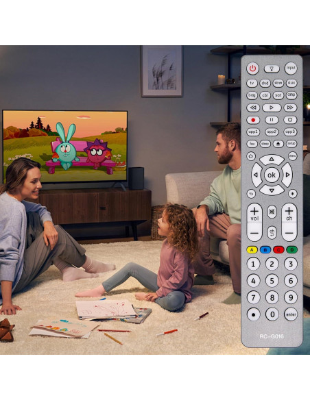 Control Remoto Universal Retroiluminado Terloogee 8 Dispositivos Control Remoto Universal Retroiluminado Terloogee 8 Dispositivos