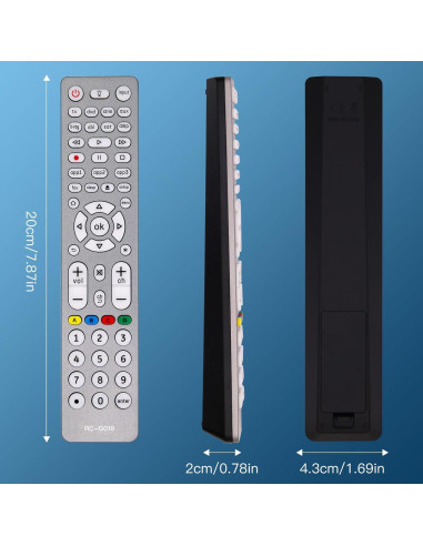 Control Remoto Universal Retroiluminado Terloogee 8 Dispositivos