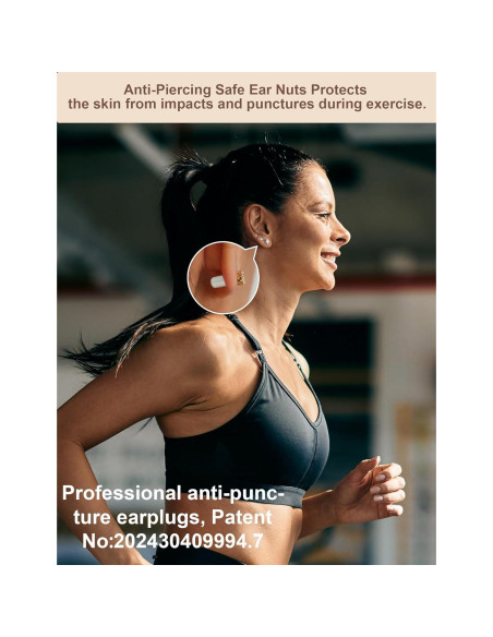 Soportes de Pendientes de Silicona Menglisi 12 Piezas C-Verde