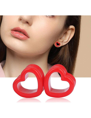 Set de Tapones para Oídos Acrílico Qmcandy 9 Pares 13/16" (20mm)